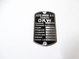 Tabliczka znamionowa DKW Nz350-1