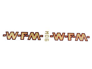Kalkomania WFM M06 złota z czarno-czerwoną ramką