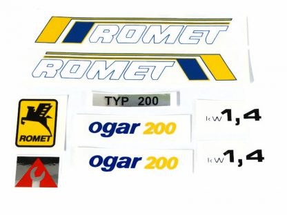 Komplet naklejek zestaw naklejki Romet Ogar 200