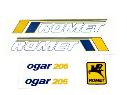 Komplet naklejek zestaw naklejki Romet Ogar 205