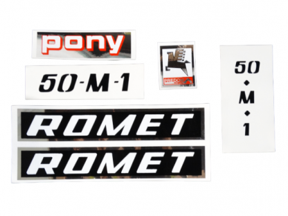 Naklejki Romet Motorynka Pony czarne