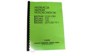 Katalog instrukcja napraw Komar 2350, 2361, Pegaz, Romet