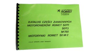 Katalog części zamiennych Motorynka M2, Romet 50T1, 50T3