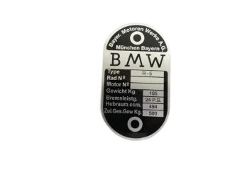 Tabliczka znamionowa BMW 5 prod.2