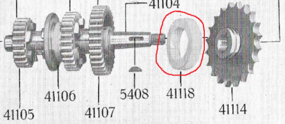 Uszczelka filcowa zębatki napędowej DKW Sb200, Km200, Ks200