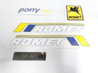 Naklejki Romet Motorynka Pony M3 żółte komplet