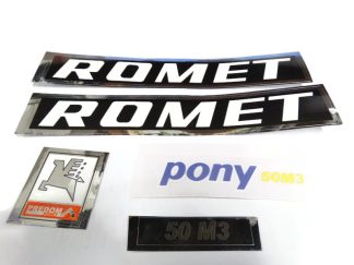 Naklejki Romet Motorynka Pony M3 czarne komplet